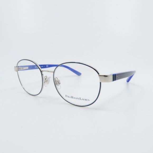 Polo Ralph Lauren 8038 3219 47mm Black-Silver/Blue Round Kids New Eyeglasses. - Picture 1 of 10